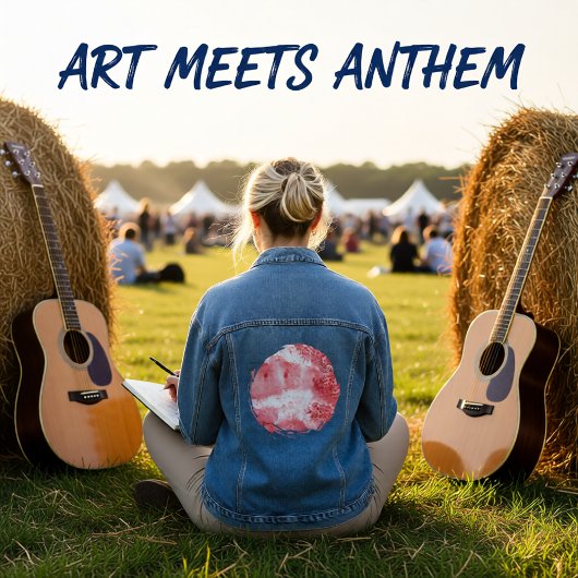 Crimson Echoes Jeansjacke