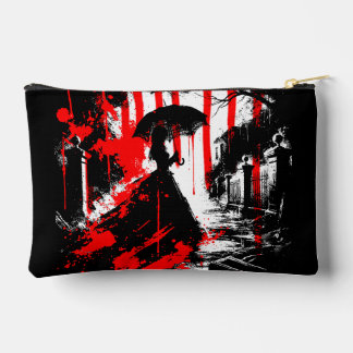 Crimson Elegance im Schatten - Gotische Viktoriani Zubehörtasche