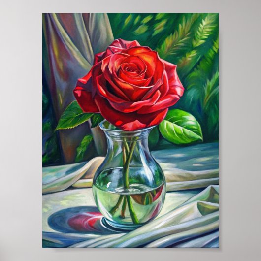 "Crimson Elegance" Poster (Vorne)