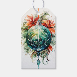 Crimson & Emerald Gleam: Eine Fusion rot & grün Geschenkanhänger