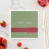 Crimson & Evergreen Weihnachten Serviette (Beispiel)