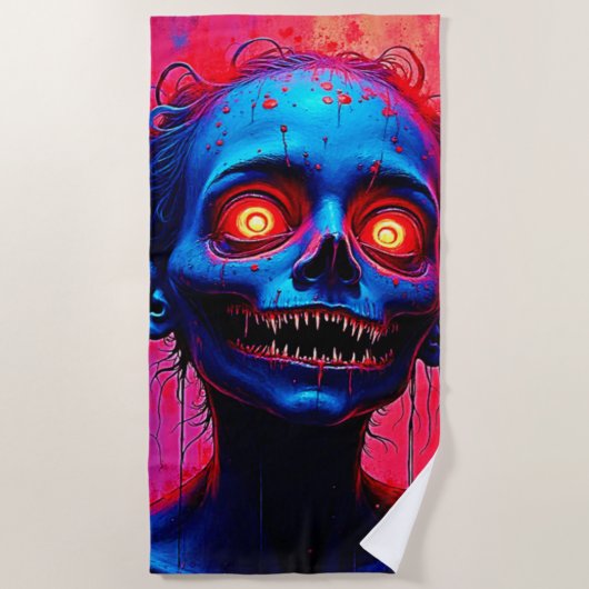 Crimson Eyes: Horror des Geistes Strandtuch (Vorderseite)