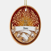 Crimson Family Tree Keramikornament (Rechts)