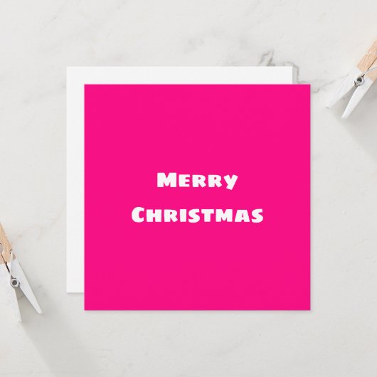 Crimson Festive Frohe Weihnachten Karte (Vorderseite/Rückseite Beispiel)