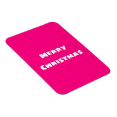 Crimson Festive Frohe Weihnachten Magnet (Rechte Seite)