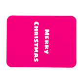 Crimson Festive Frohe Weihnachten Magnet (Horizontal)