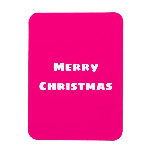 Crimson Festive Frohe Weihnachten Magnet (Vertikal)