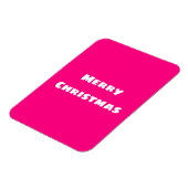 Crimson Festive Frohe Weihnachten Magnet (Linke Seite)