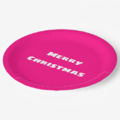 Crimson Festive Liebe, Wärme, Energie Pappteller (Schrägansicht)