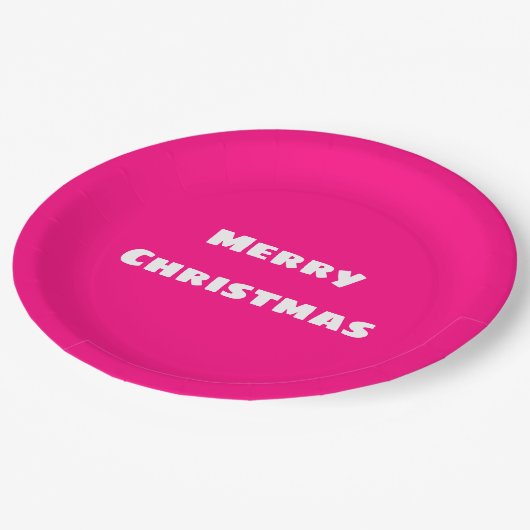 Crimson Festive Liebe, Wärme, Energie Pappteller (Schrägansicht)