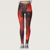 Crimson Fire Flow Leggings (Vorderseite)