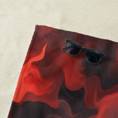 Crimson Fire Flow Strandtuch (Beispiel)