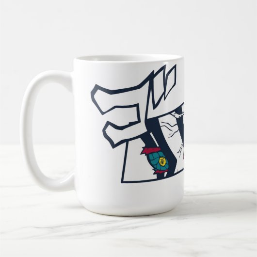 ☕🔥Crimson Fist Café Mug Kaffeetasse (Links)