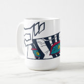 ☕🔥Crimson Fist Café Tasse (Vorderseite Links)