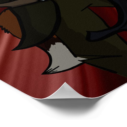 Crimson Flag Poster (Ecke)