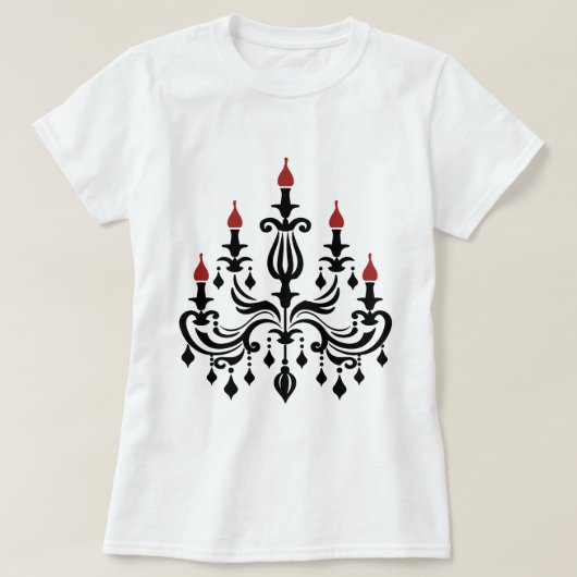 "Crimson Flame Chandelier" T-Shirt (Design vorne)
