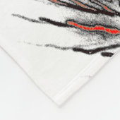 Crimson Flameburst Fleece Blanket (Ecke)