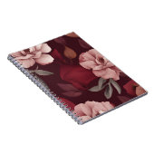 Crimson Floral Notebook Notizblock (Rechte Seite)