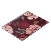 Crimson Floral Notebook Notizblock (Linke Seite)
