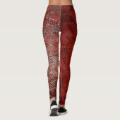 Crimson Flow texturierte Leggings (Rückseite)