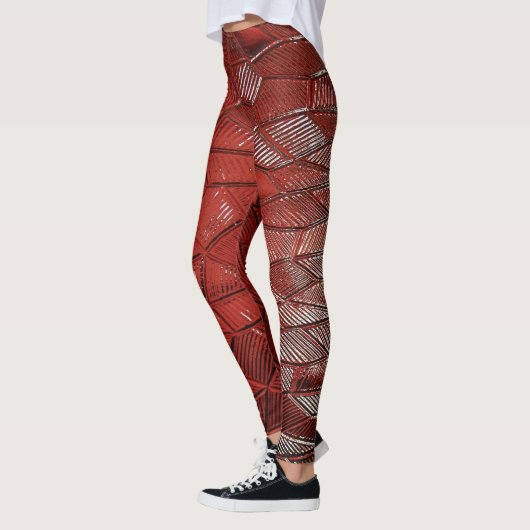 Crimson Flow texturierte Leggings (Links)