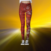 Crimson Flow texturierte Leggings