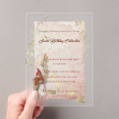 Crimson flüstert 40. Geburtstag Acryleinladung Acryleinladungen (Insitu (Handheld))