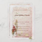 Crimson flüstert 40. Geburtstagseinladung Einladung (Vorne/Hinten)