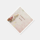 Crimson flüstert 40. Geburtstagszeitung Napkins Serviette (Ecke)