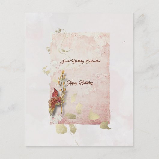 Crimson flüstert Geburtstagsparty-Flyer Flyer (Vorne)