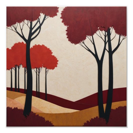 Crimson Forest Fotodruck (Vorne)