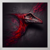 Crimson Fossil Unearthed - AI Genius Poster (Vorne)