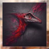 Crimson Fossil unverschämte Fensterklammer Fensteraufkleber (Blatt 2)