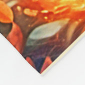 Crimson Fox Scene Design Fleecedecke (Ecke)