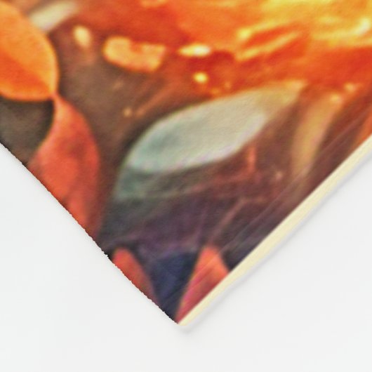 Crimson Fox Scene Design Fleecedecke (Ecke)