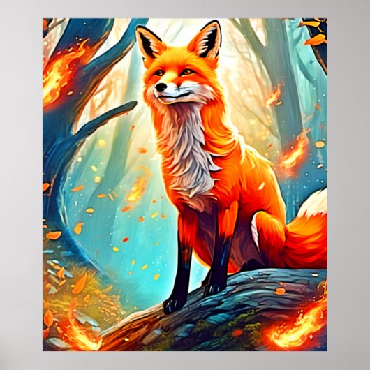 Crimson Fox Scene Design Poster (Vorne)