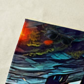 Crimson Fox Scene Design Strandtuch (Beispiel)