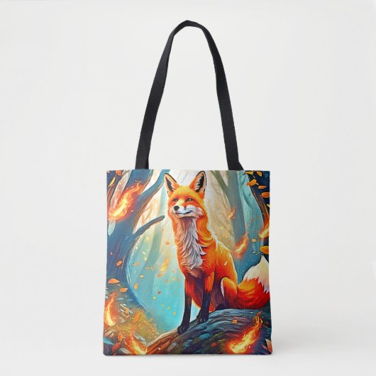 Crimson Fox Scene Design Tasche (Vorderseite)