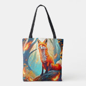 Crimson Fox Scene Design Tasche (Rückseite)