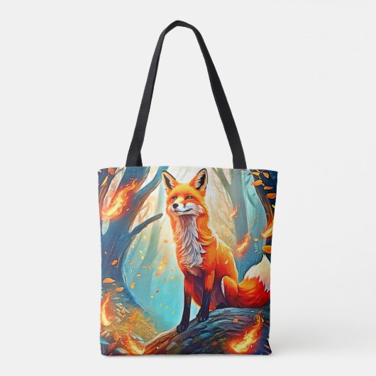 Crimson Fox Scene Design Tasche (Rückseite)