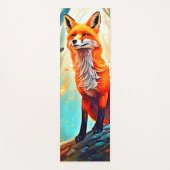 Crimson Fox Scene Design Yogamatte (Vorderseite)