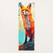 Crimson Fox Scene Design Yogamatte (Rückseite)