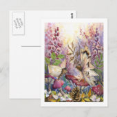 Crimson Foxglove Postkarte (Vorne/Hinten)