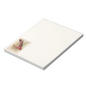 Crimson Frontsch Finch Bird Notepad Notizblock (Rotiert)