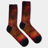 "Crimson Galaxy" Abstrakte Socken (Rechts)
