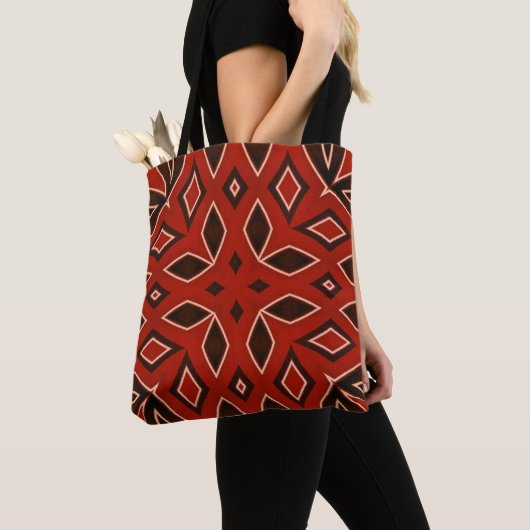 Crimson Geometric Kaleidoscope Tasche (Von Nahem)