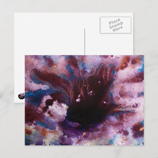 Crimson Gilt Postkarte (Vorne/Hinten)