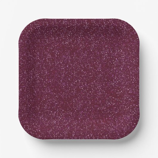 Crimson Glitzer Pappteller (Vorderseite)