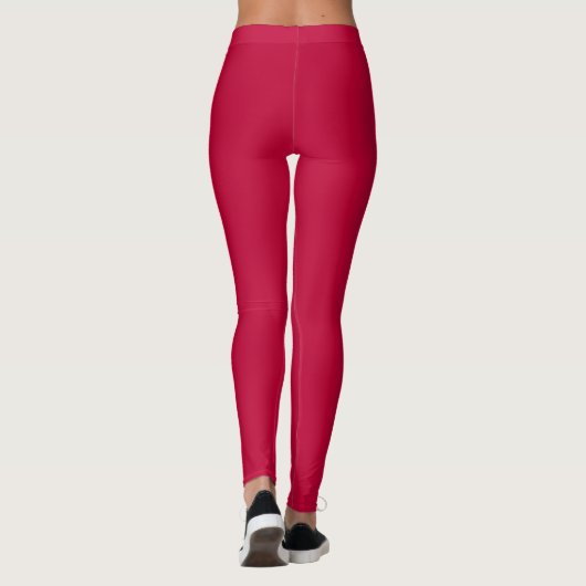 Crimson Glory Solid Color Leggings (Rückseite)