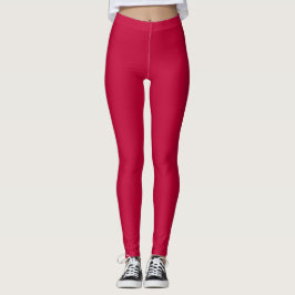 Crimson Glory Solid Color Leggings